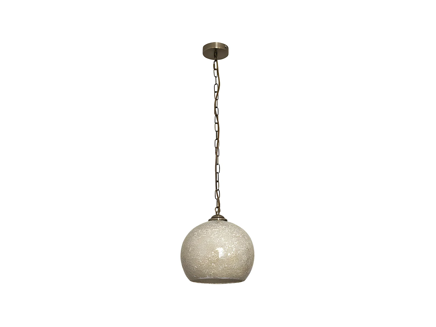 TENOR Cuir / Or Réglable FABRILAMP Mosaïque Pendentif