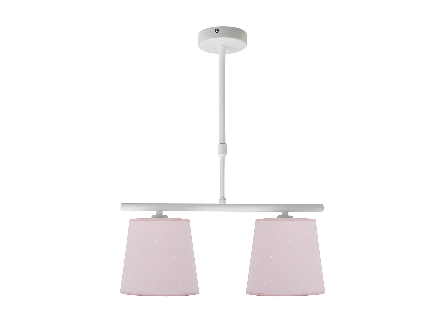 Lampe de la série Conscience 2xe14 avec finition FABRILAMPRose