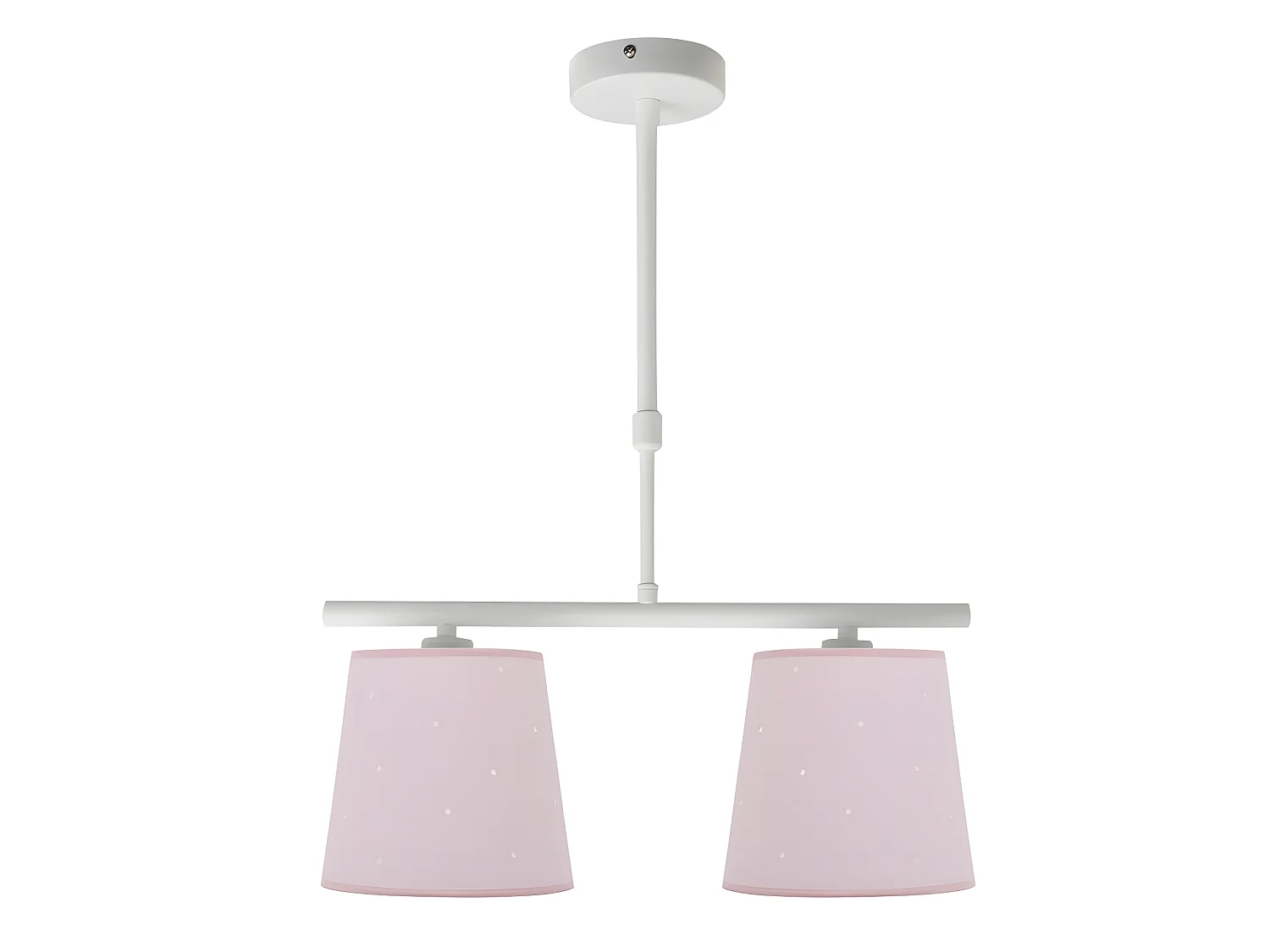 Lampada della serie Conscience 2xe14 con finitura FABRILAMPRosa