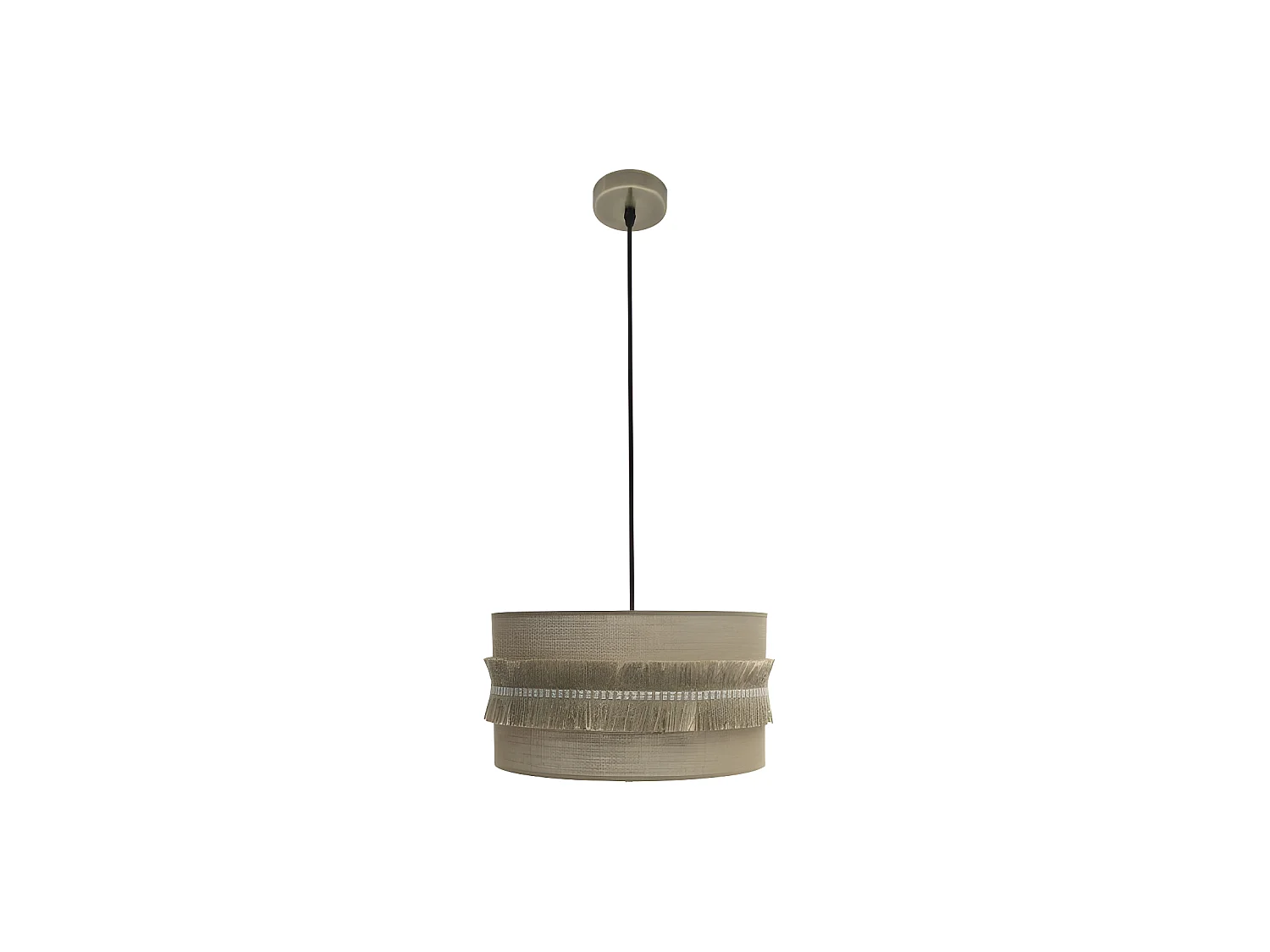 Plafonnier FABRILAMP rustique avec sack modèle de moustiquaire KALA