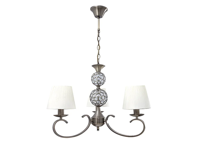 Lampara De Dormitorio Modelo Ordoñez Cuero Pantalla Beis