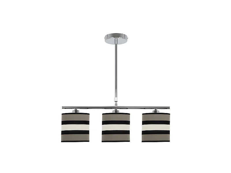 Lampe linéaire avec 3 lumières modèle Karla Topo/beis FABRILAMP