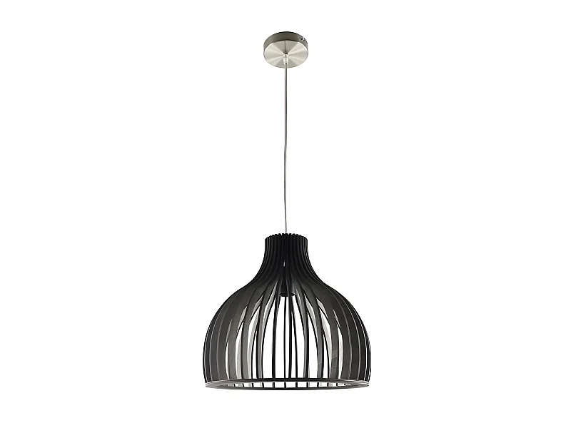 Lampara Colgante De 1 Luz Modelo Caoba Marron Oscuro