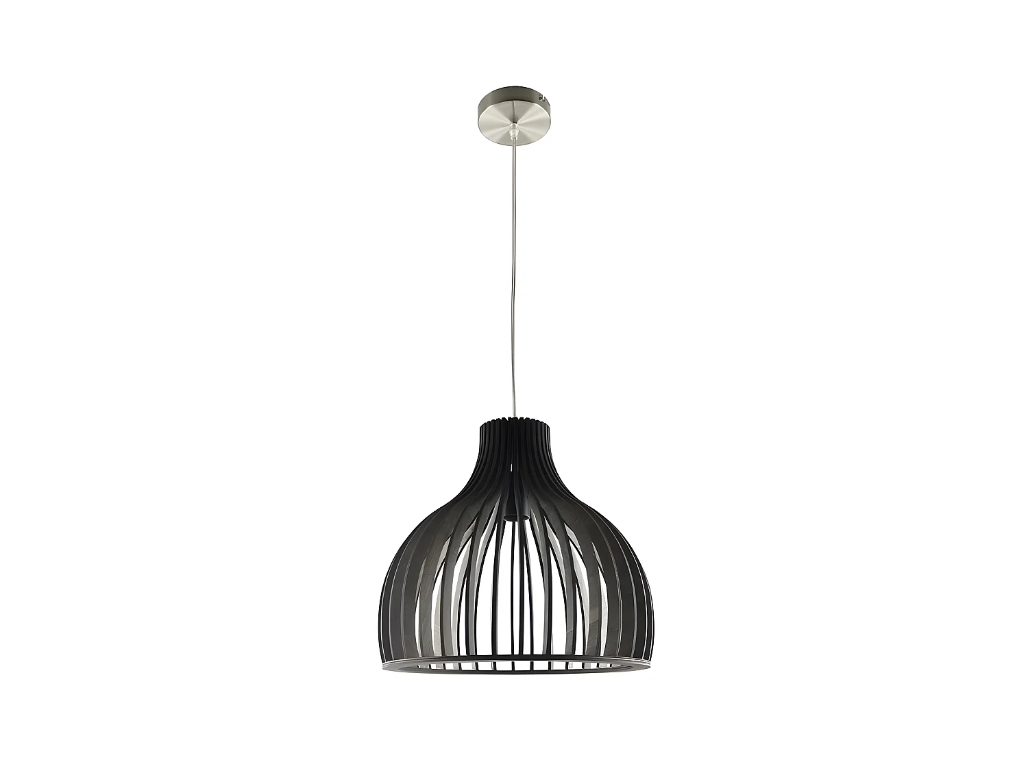 Suspension de 1 modèle clair MAHOGANY brun foncé FABRILAMP