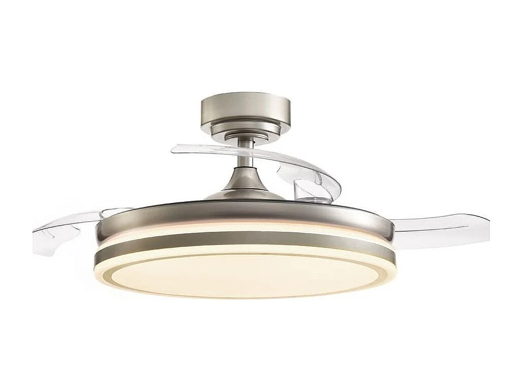 Ventilador Dc Costa L Niquel Led Memoria Color Control Remoto Akunadecor