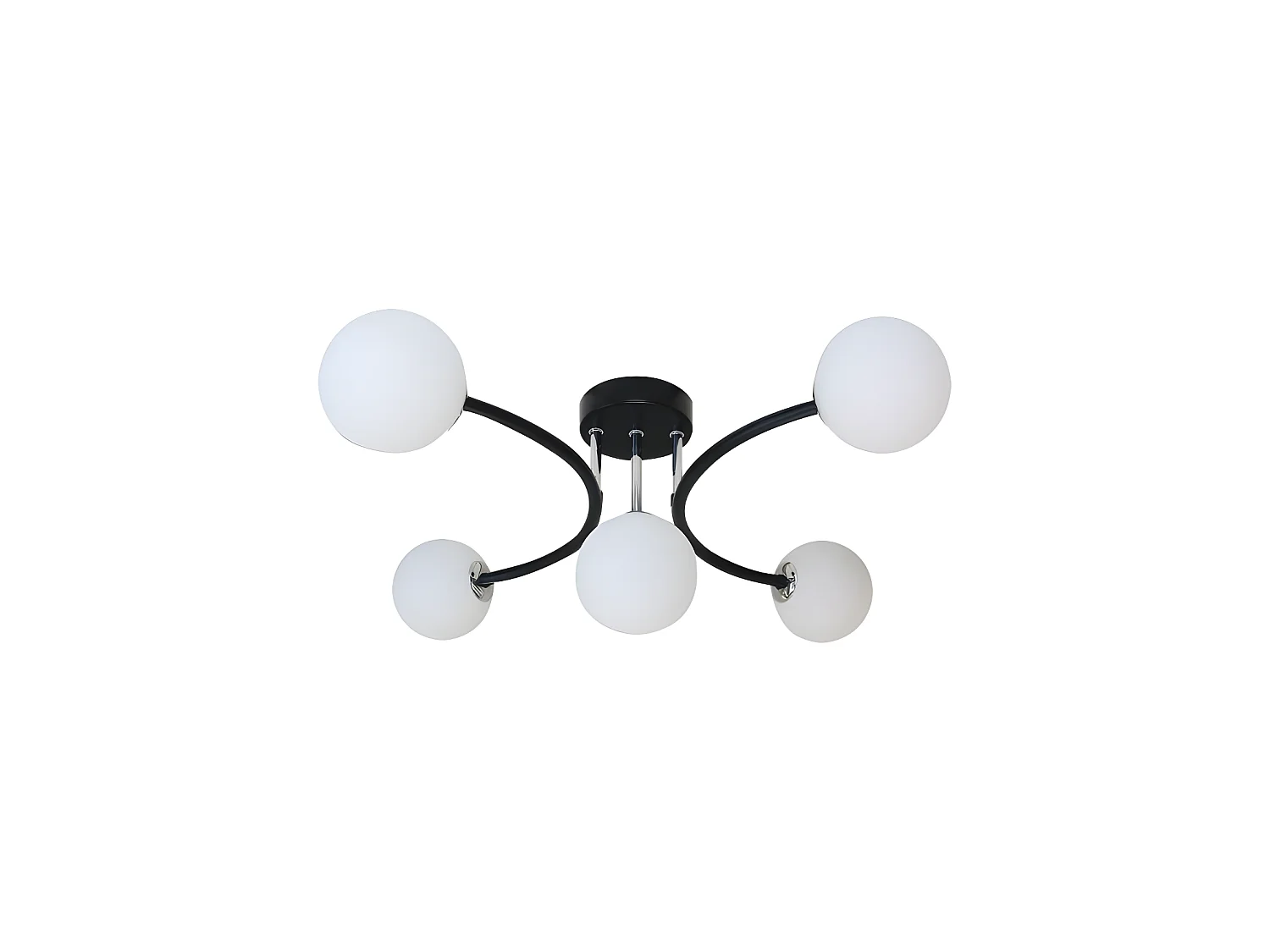 Lampe Havana 5xg9 Noir/chrome 48x46x22 Cm FABRILAMP