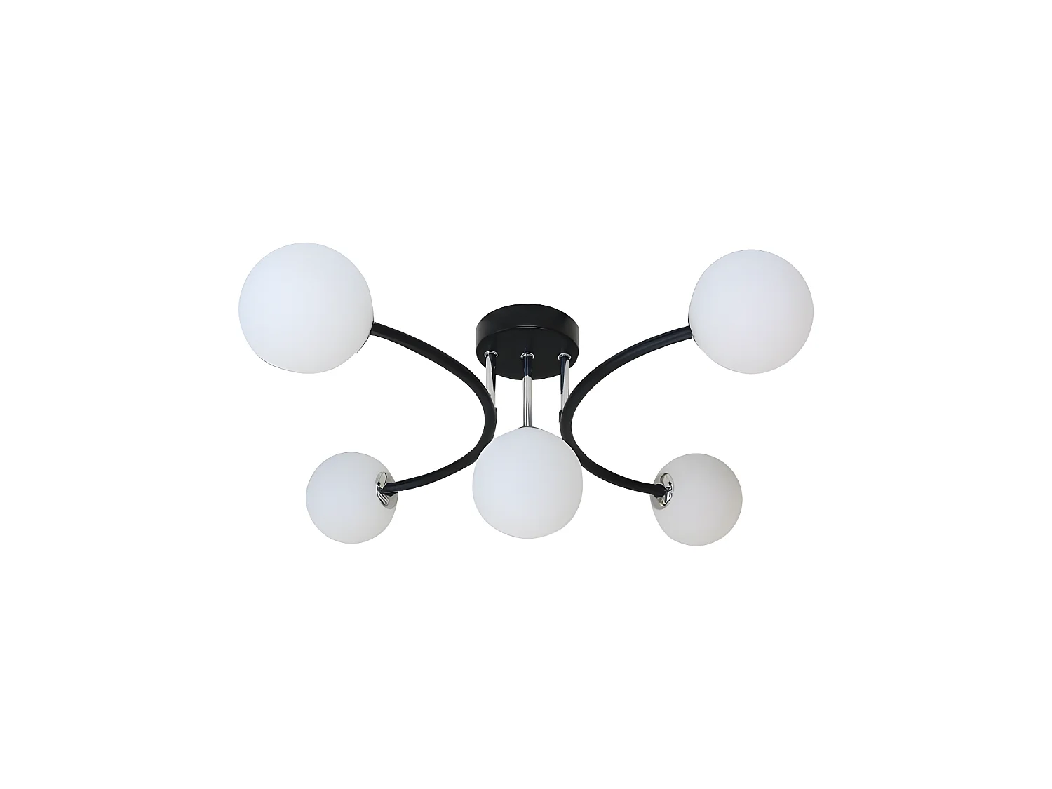 Lampe Havana 5xg9 Noir/chrome 48x46x22 Cm FABRILAMP