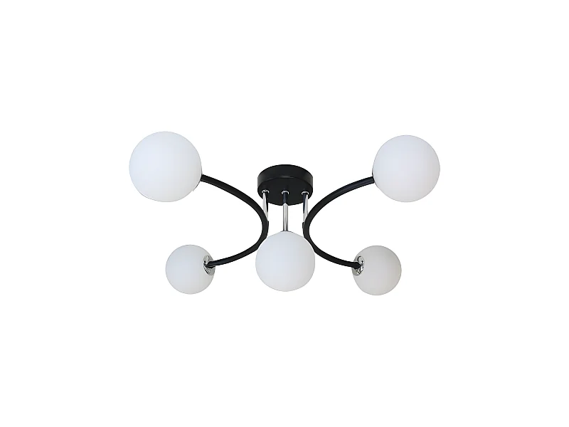 Lampe Havana 5xg9 Noir/chrome 48x46x22 Cm FABRILAMP