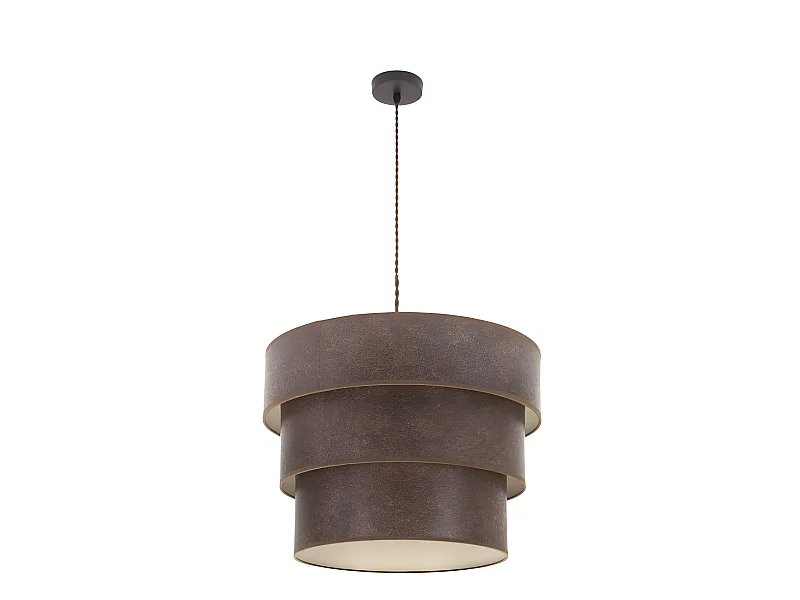 Colgante De 3 Luces Modelo Smile  Marron/oxido