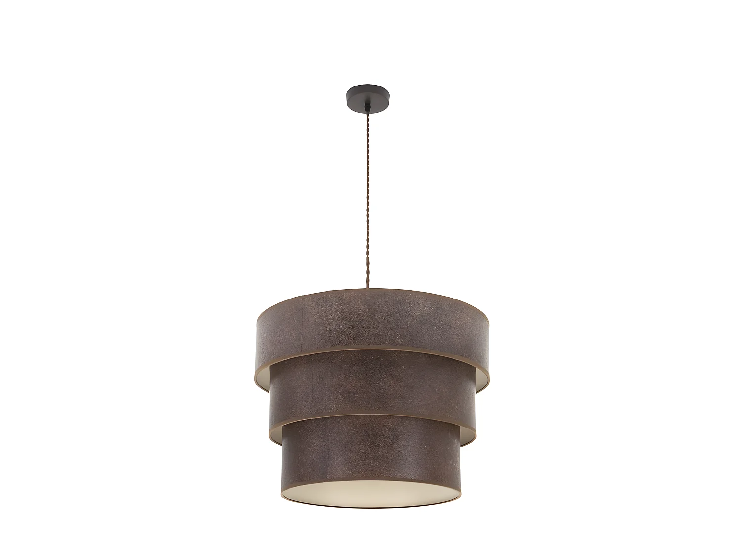 Plafonnier de 3 lumières modèle Smile Brown / oxyde FABRILAMP