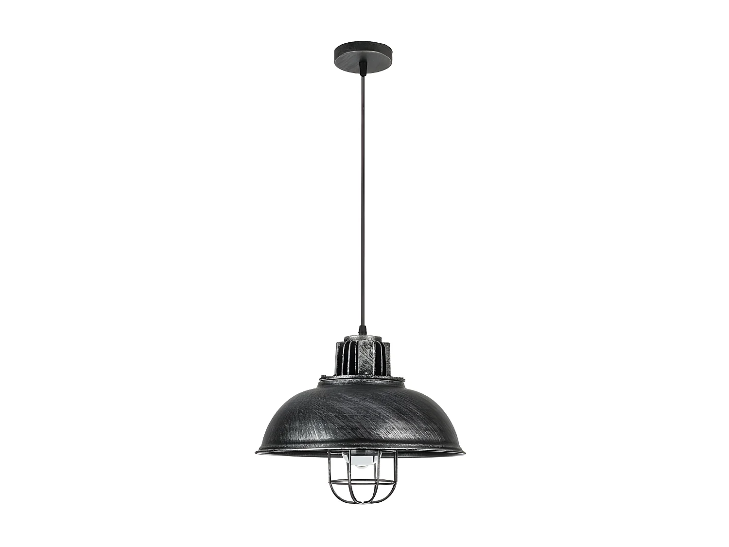 Nouveauté Pendentif industriel EMU rustico-argent 33 Cm FABRILAMP