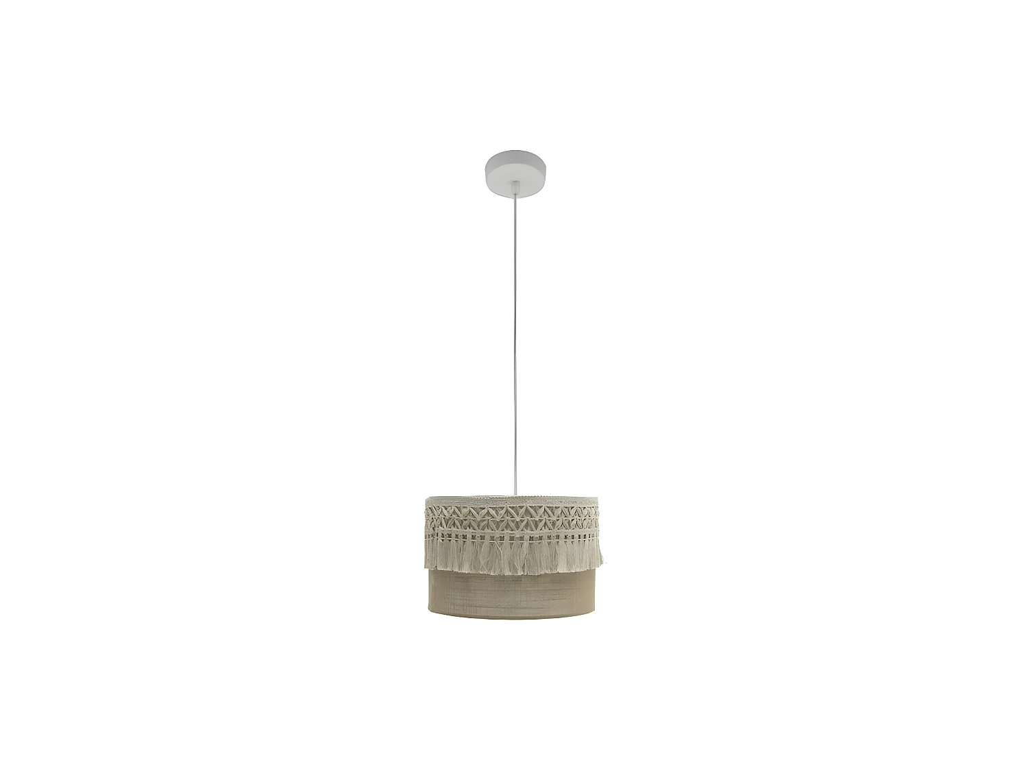 Plafonnier de la série Ekaterina style rustique finition beige de FABRILAMP
