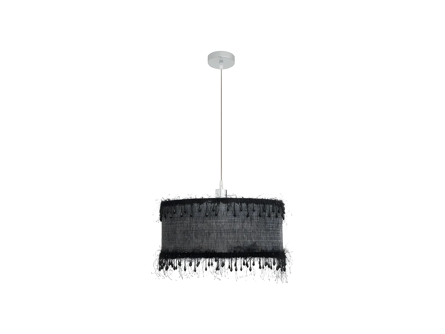 Lampe à Suspension Edn Noire modèle Threads 1xe27 de 40D FABRILAMP