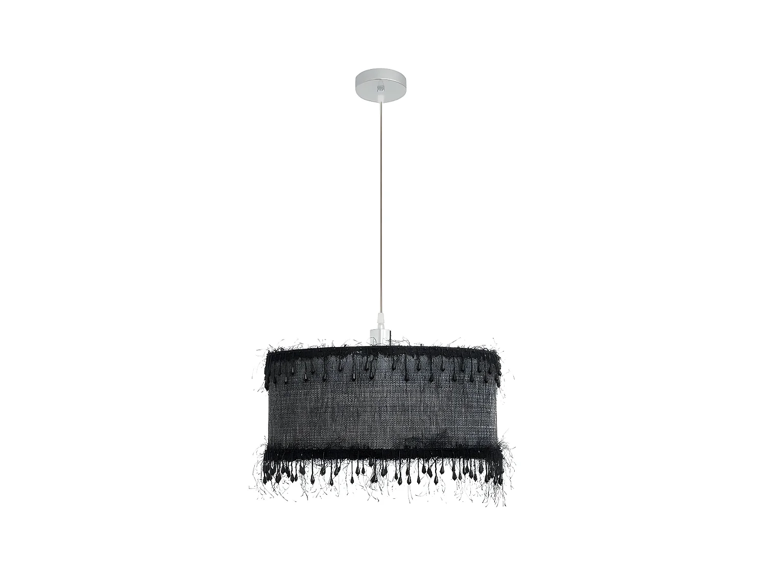Lampe à Suspension Edn Noire modèle Threads 1xe27 de 40D FABRILAMP