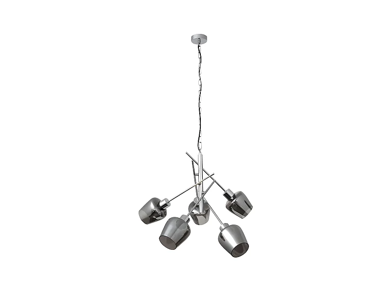 Lampe modèle SOLINE 5 lumières finition Chrome par Fabrilamp