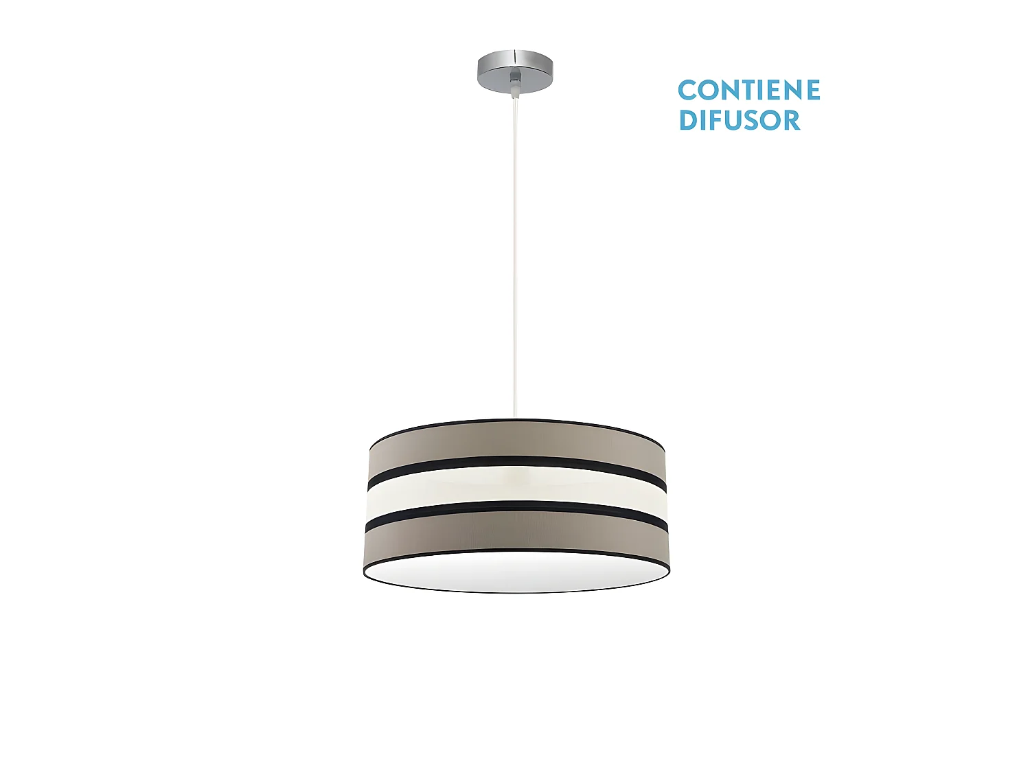 Colgante Regulable Modelo Karla 2xe27 Topo/beis