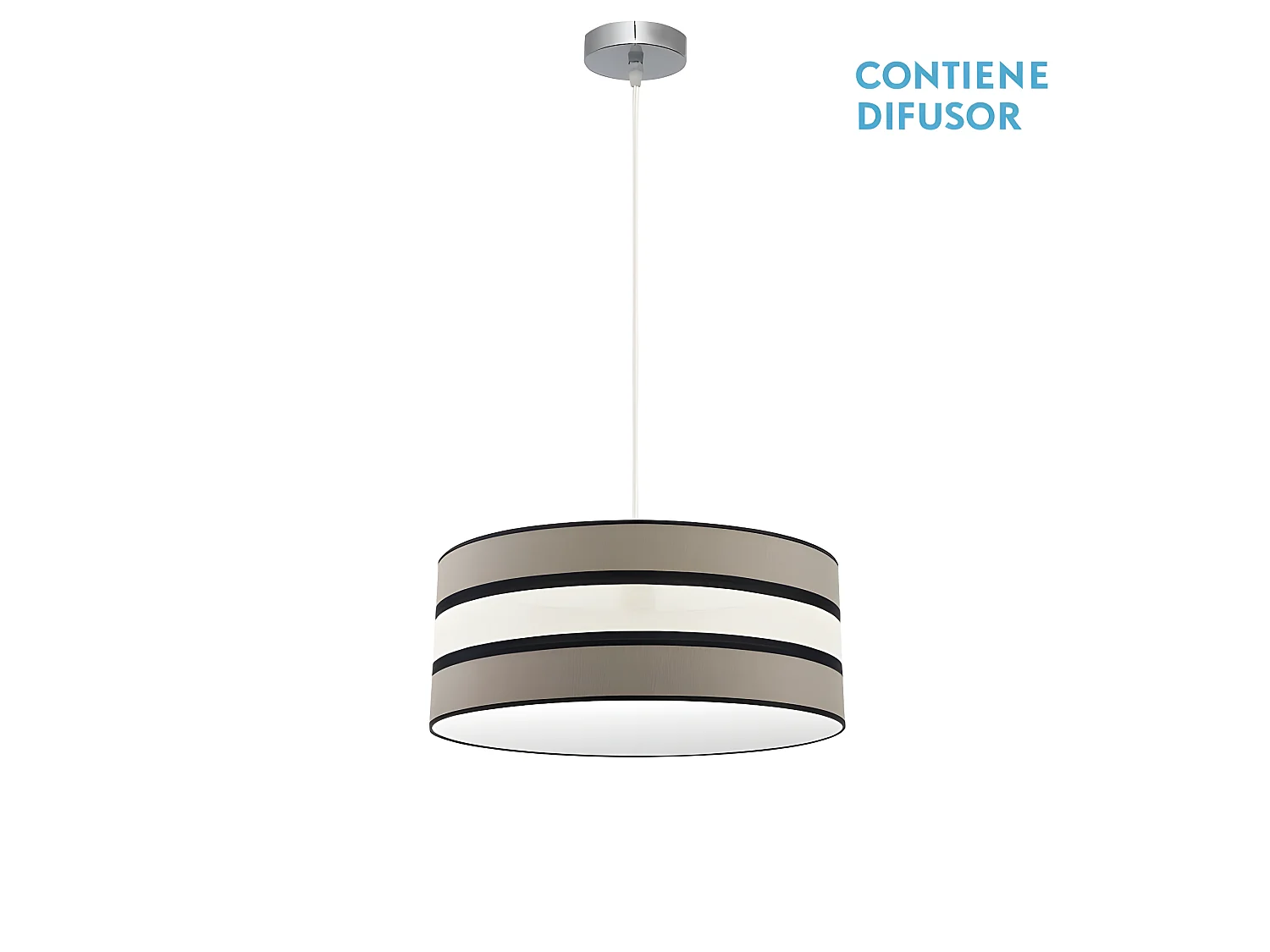 Suspension réglable modèle Karla 2xE27 Mole/beis FABRILAMP