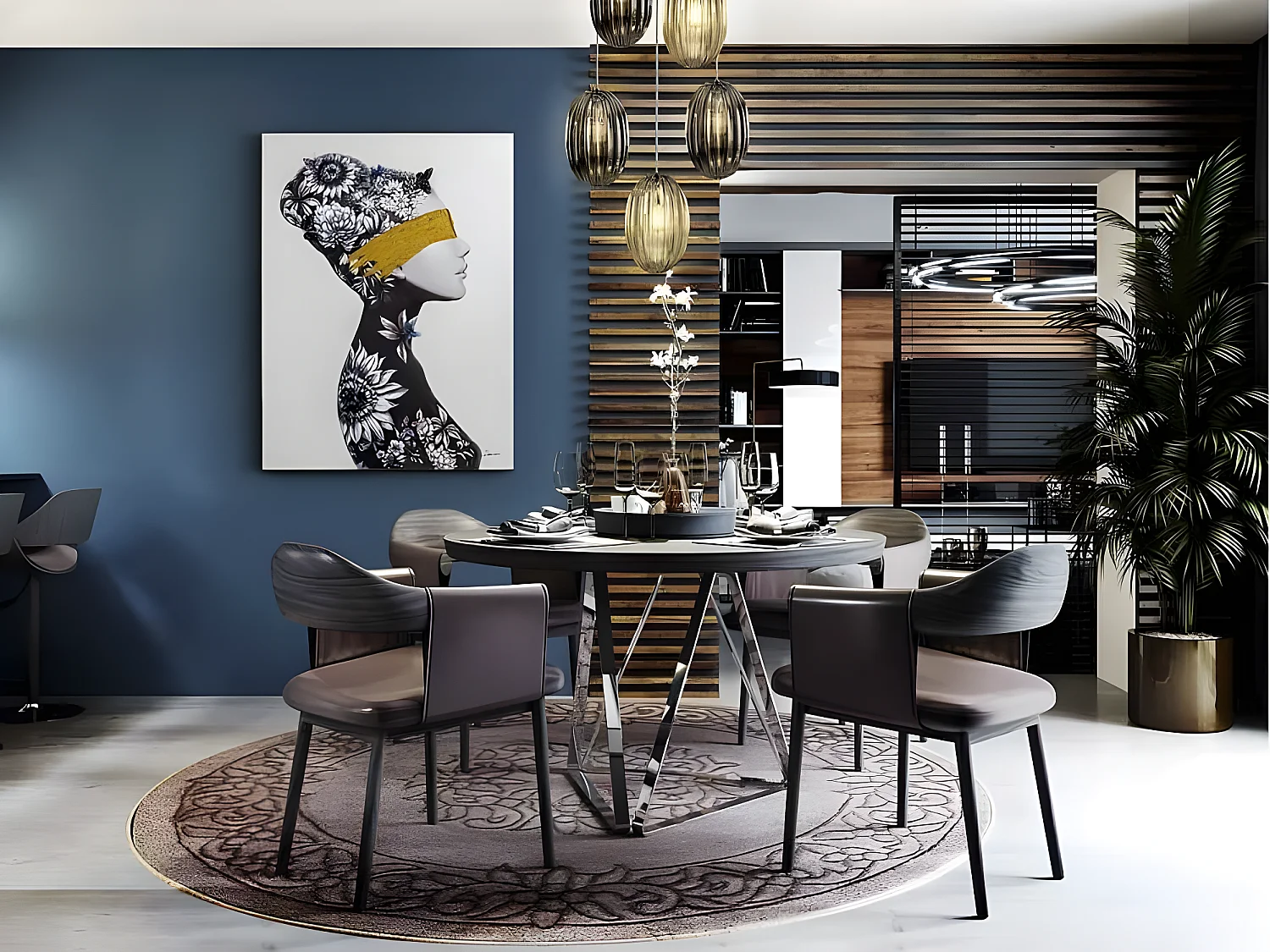 Pintura en acrilico modelo PERFIL I  de 90X120 cm Schuller