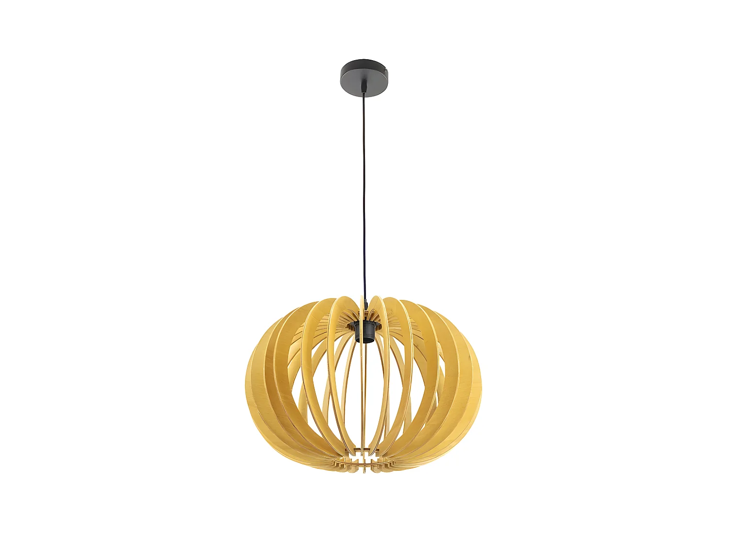 Plafonnier en bois naturel modèle OLMO 1 FABRILAMP léger