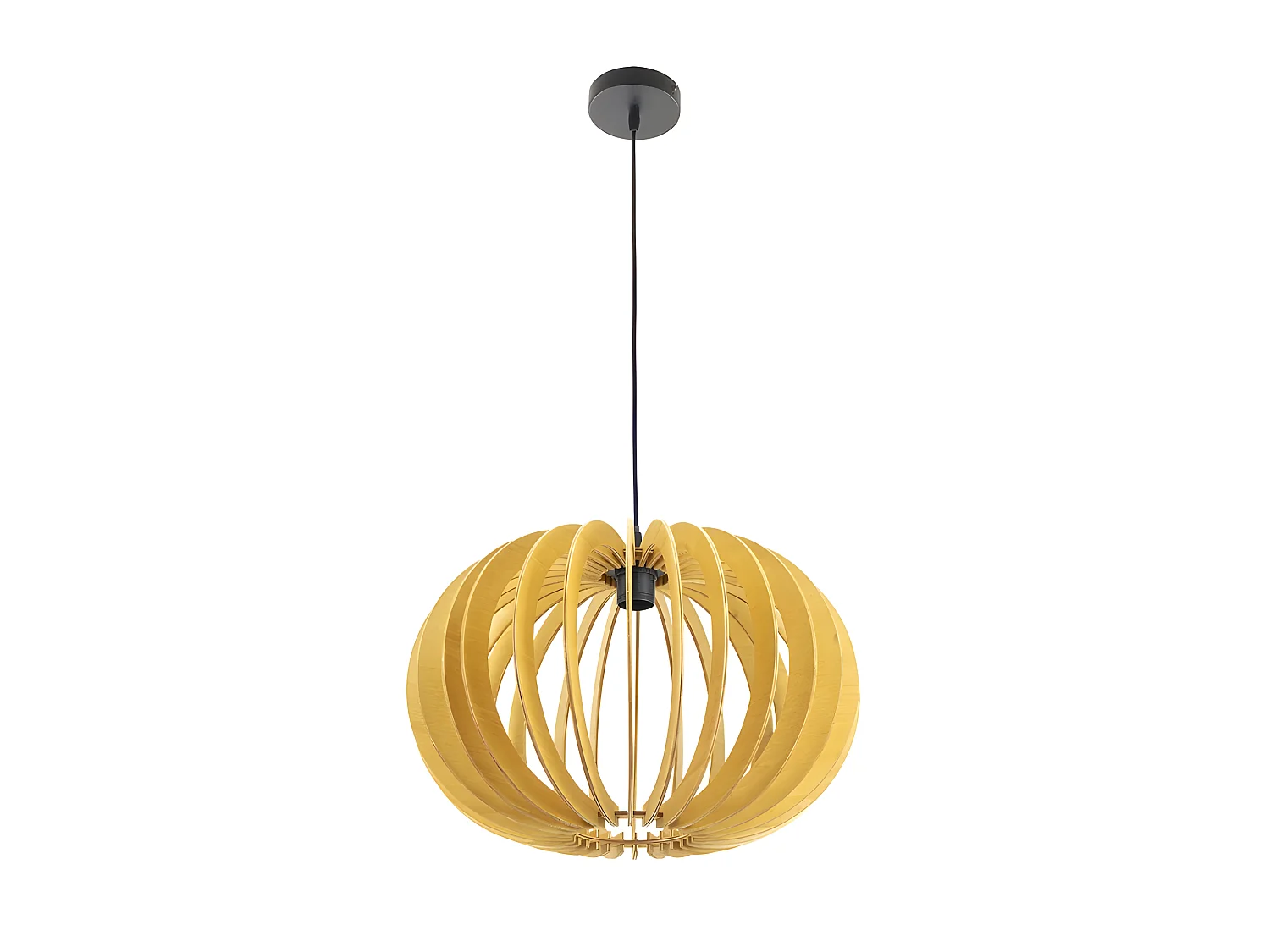 Plafonnier en bois naturel modèle OLMO 1 FABRILAMP léger