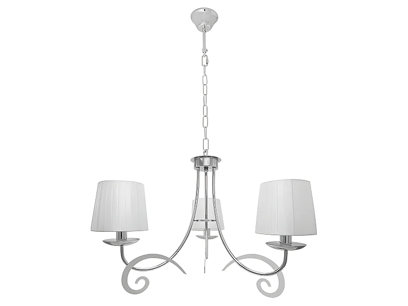 Lampe chromée avec écrans LUXOR 3 FABRILAMP lumières