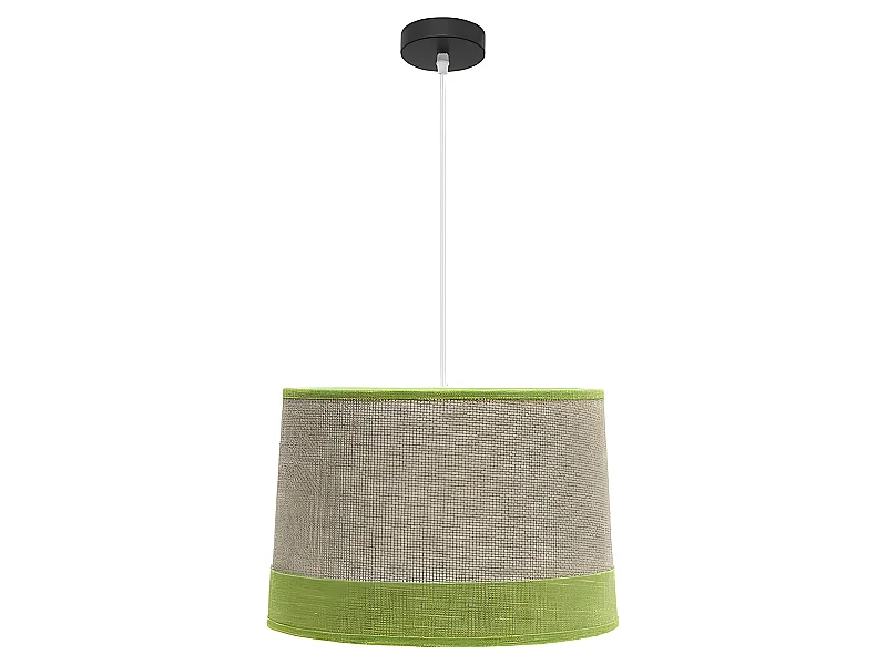 CIONDOLO TIETAR SERIES di Sacco e bordo in lino verde FABRILAMP