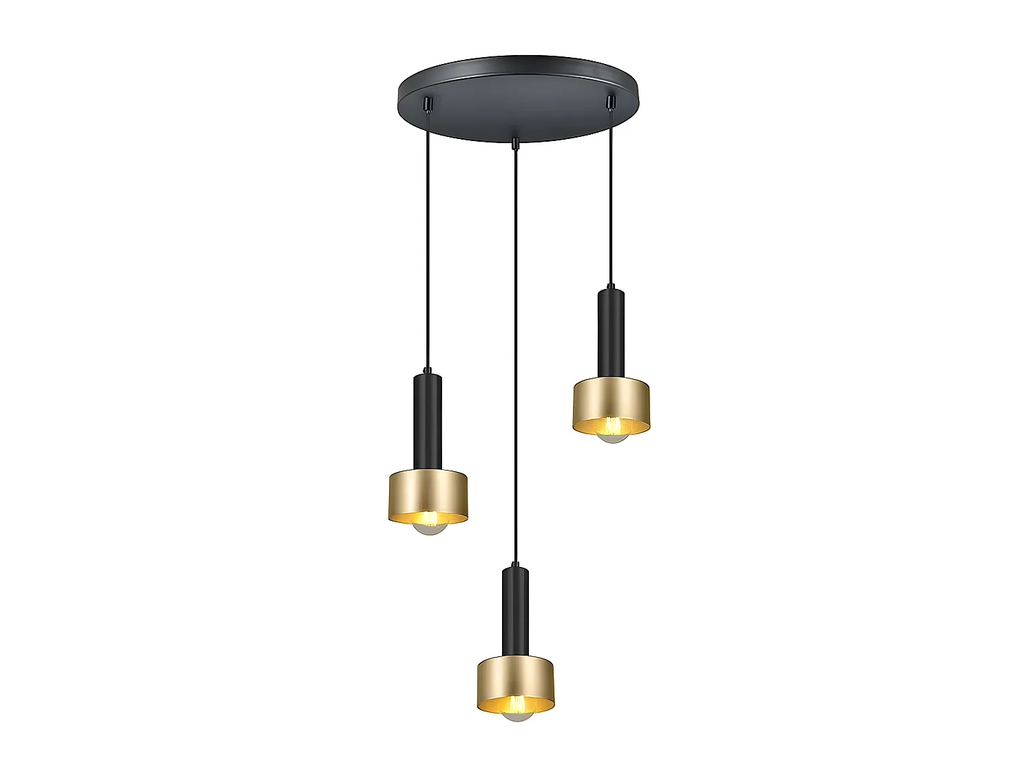 Lampada da 3 luci modello ALLENDE oro FABRILAMP