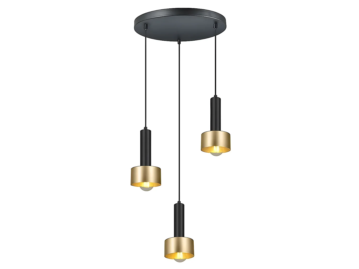 Lampada da 3 luci modello ALLENDE oro FABRILAMP