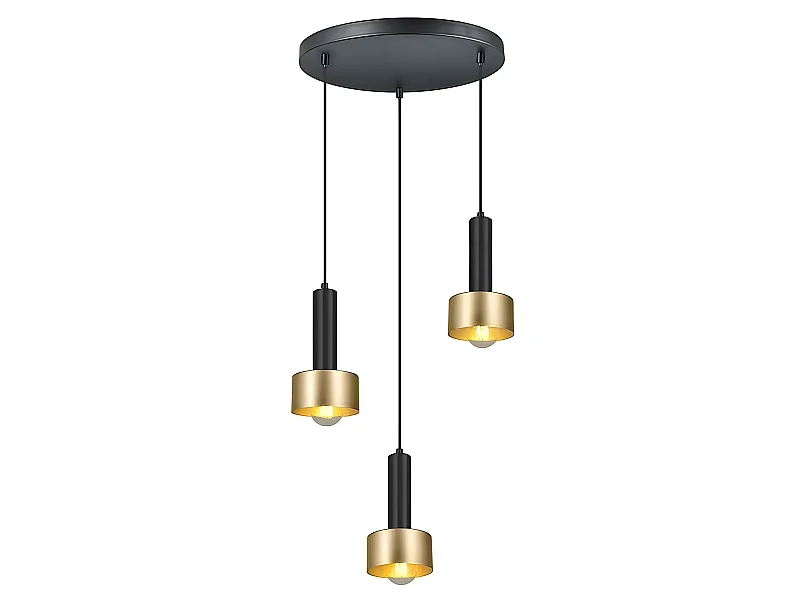 Lampada da 3 luci modello ALLENDE oro FABRILAMP