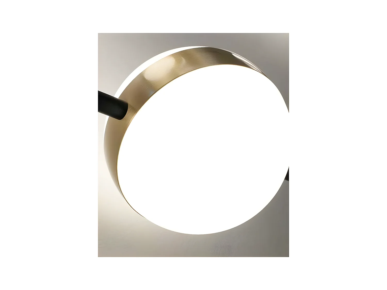 Lampe de 4 lumières CUBA fait Acier couleur noir / or en led de MANTRA