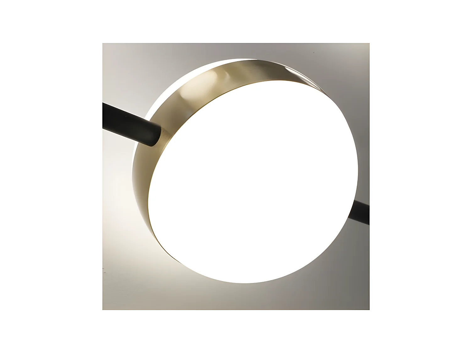 Lampe de 4 lumières CUBA fait Acier couleur noir / or en led de MANTRA