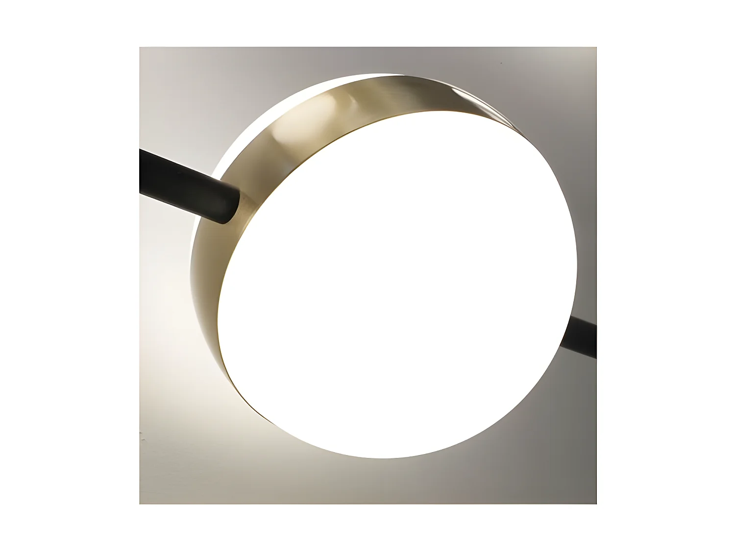 Lampe de 4 lumières CUBA fait Acier couleur noir / or en led de MANTRA