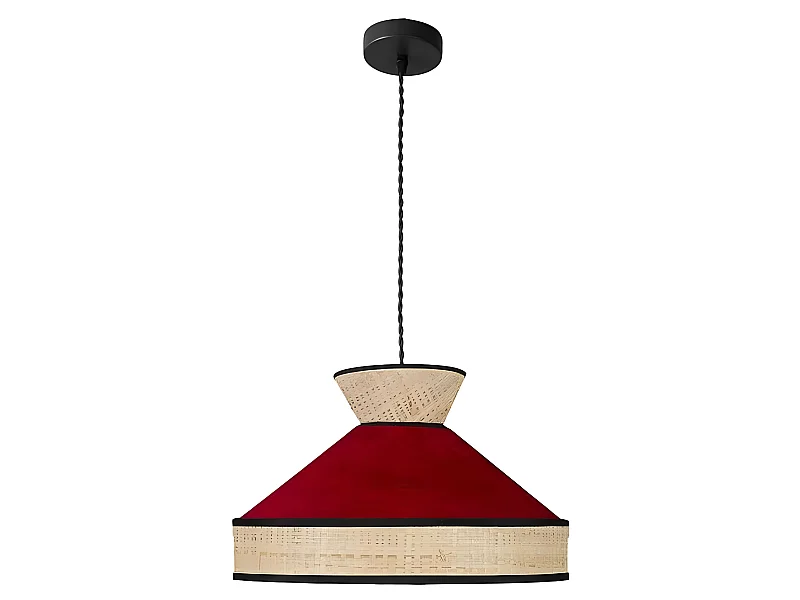 Colgante Rojo Con Detalle En Rafia 40 Fabrizio