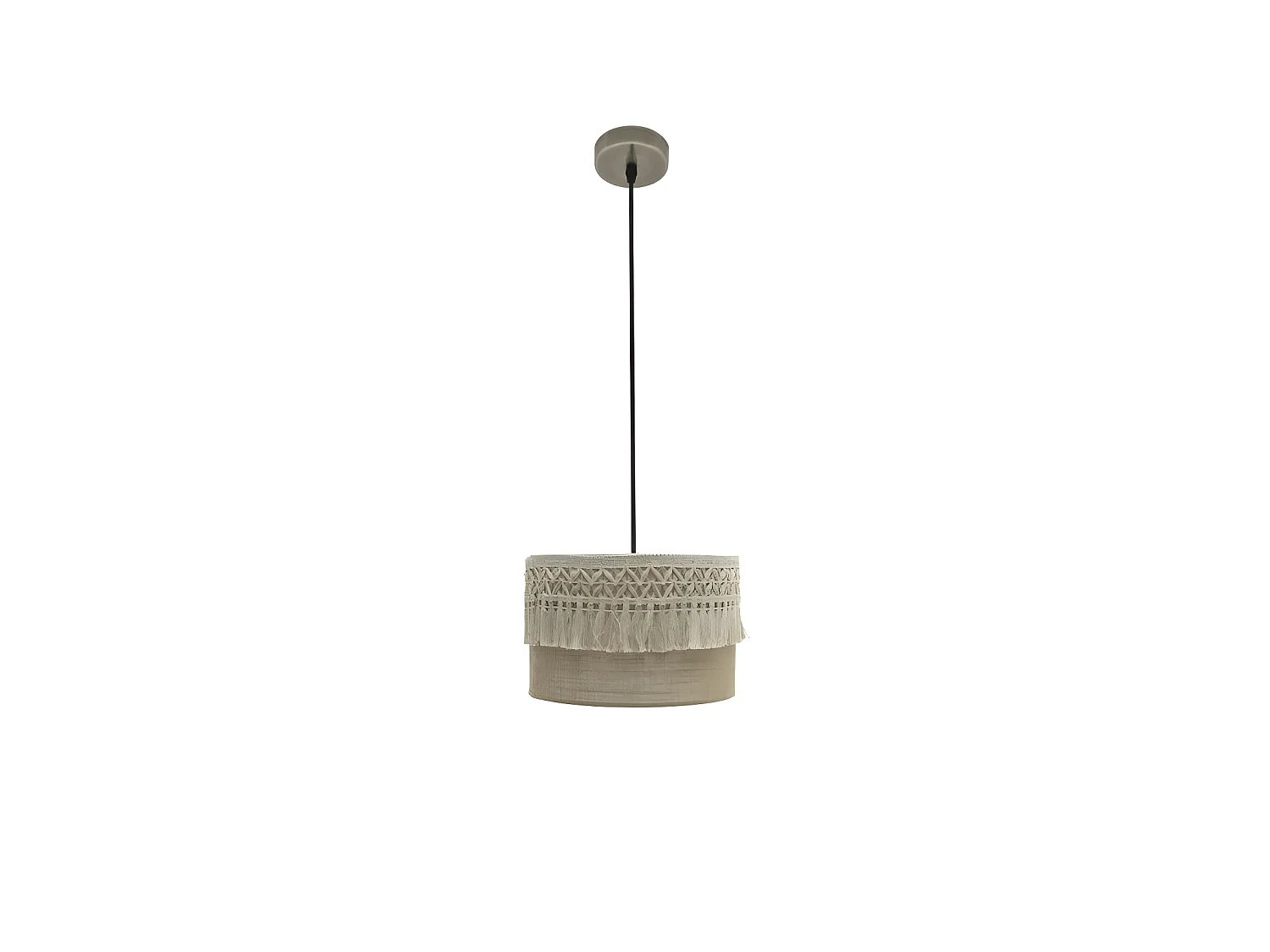 Suspension en finition cuir modèle Ekaterina by FABRILAMP