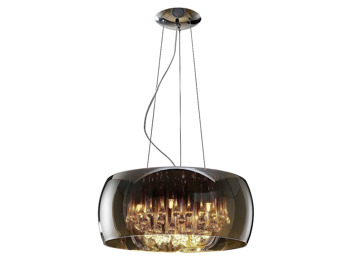 Lampe en verre ARGOS DIMABLE finition chrome Schuller