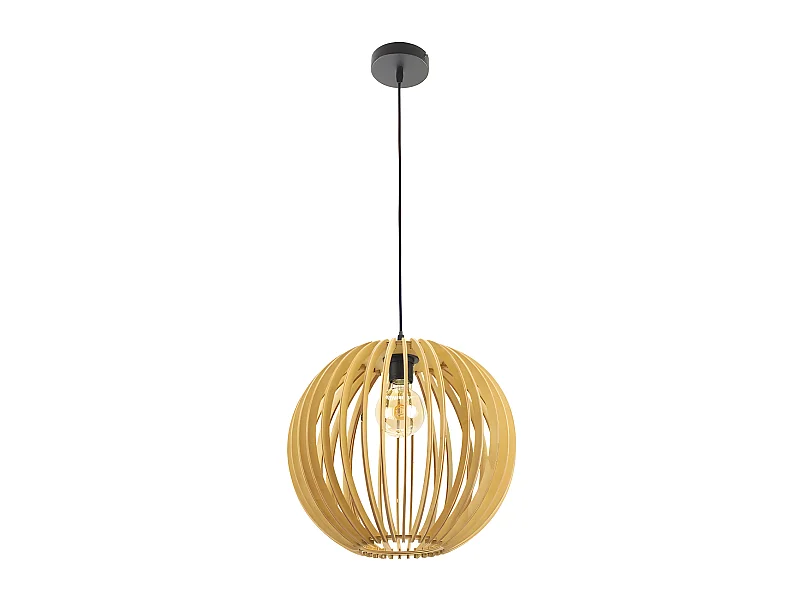 Ciondolo a sfera modello BUBINGA FABRILAMP naturale