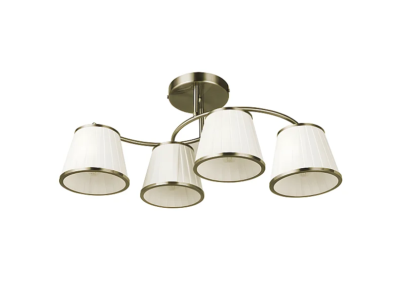 Lantanas lampe en cuir avec 4 écrans FABRILAMP