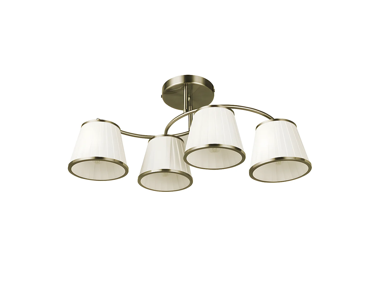 Lantanas lampe en cuir avec 4 écrans FABRILAMP