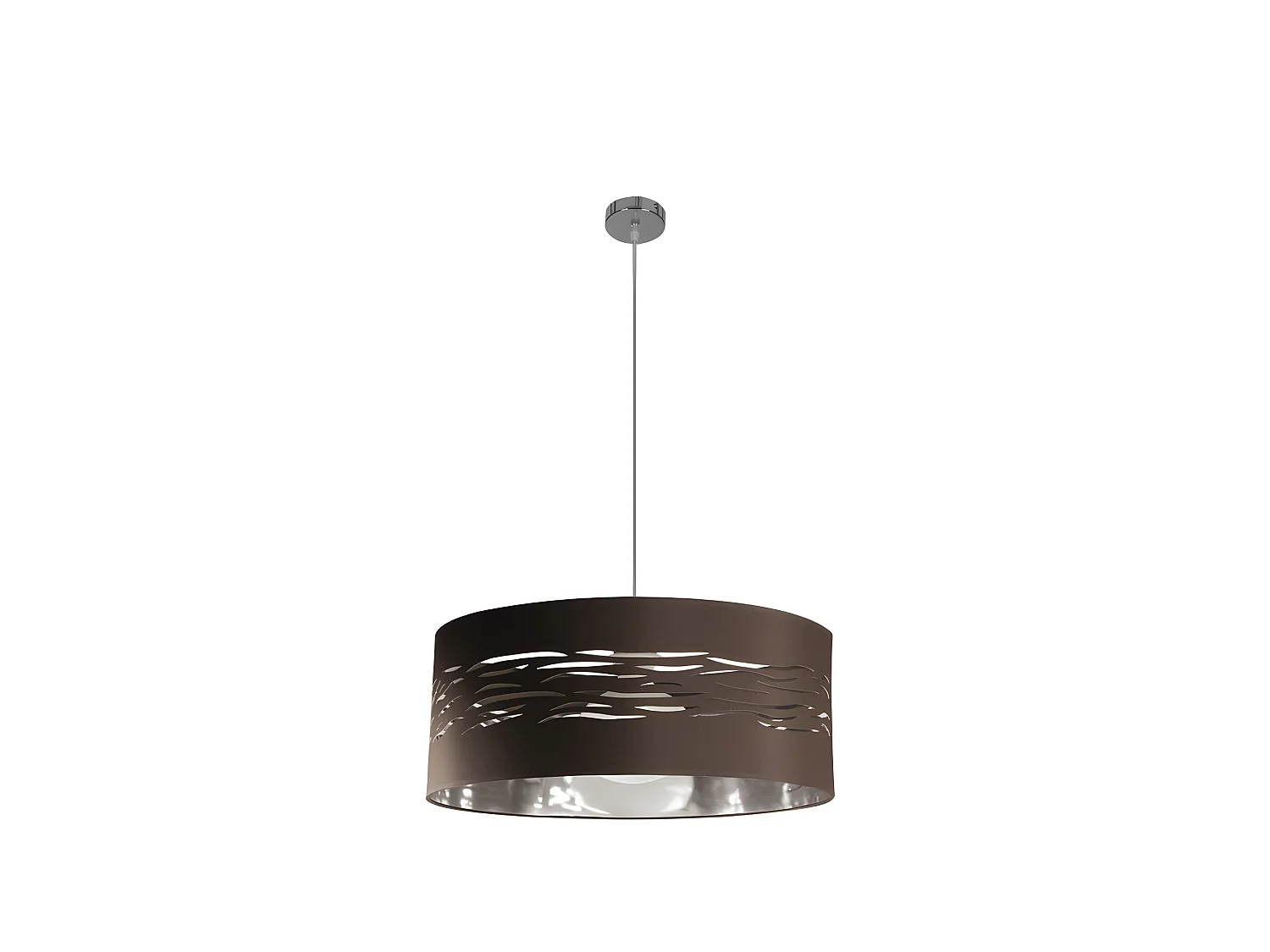 Plafonnier de 1 modèle léger NIEBLA marron 50 cm FABRILAMP