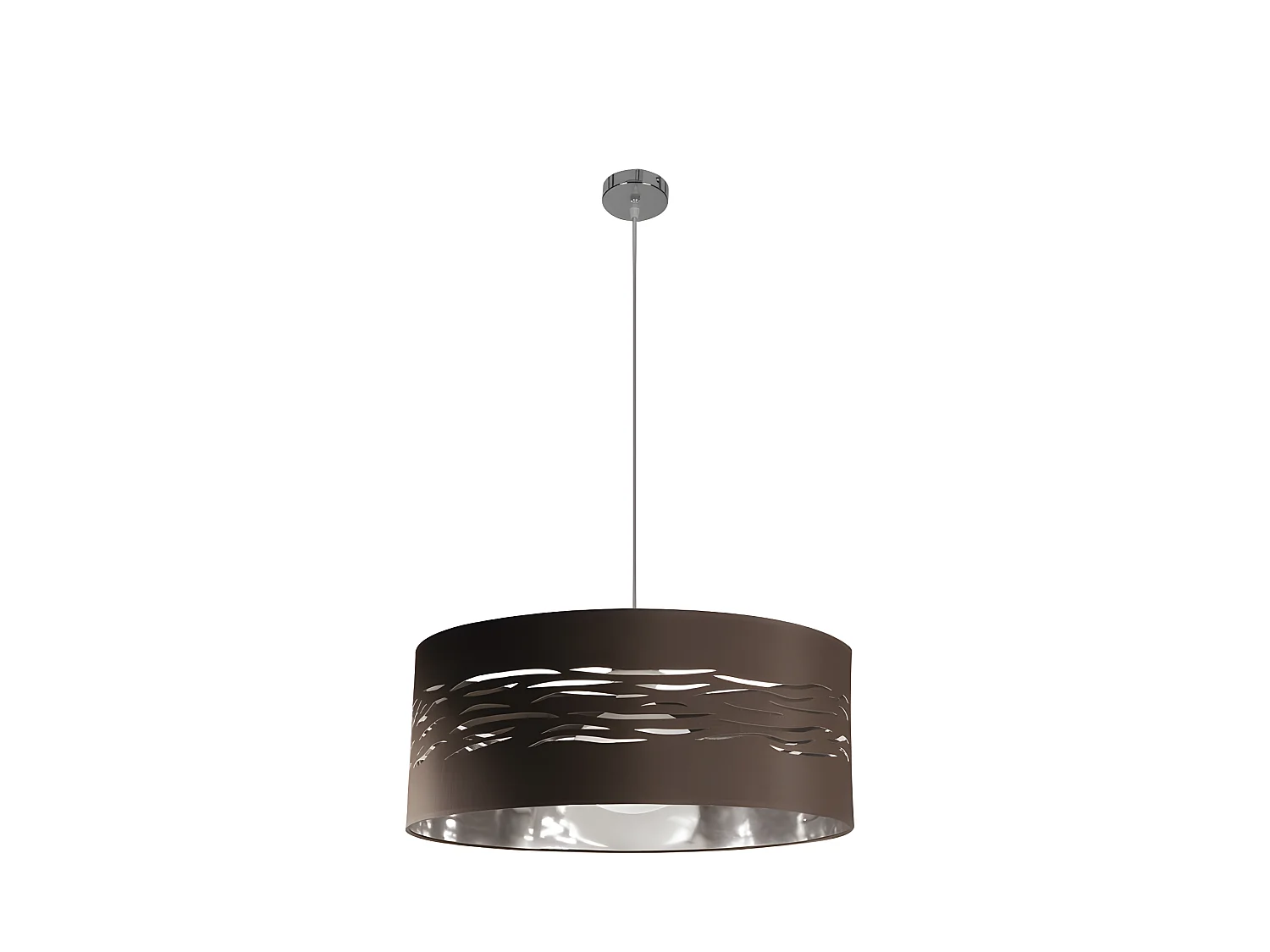 Pendente di 1 modello chiaro NIEBLA marrone 50 cm FABRILAMP