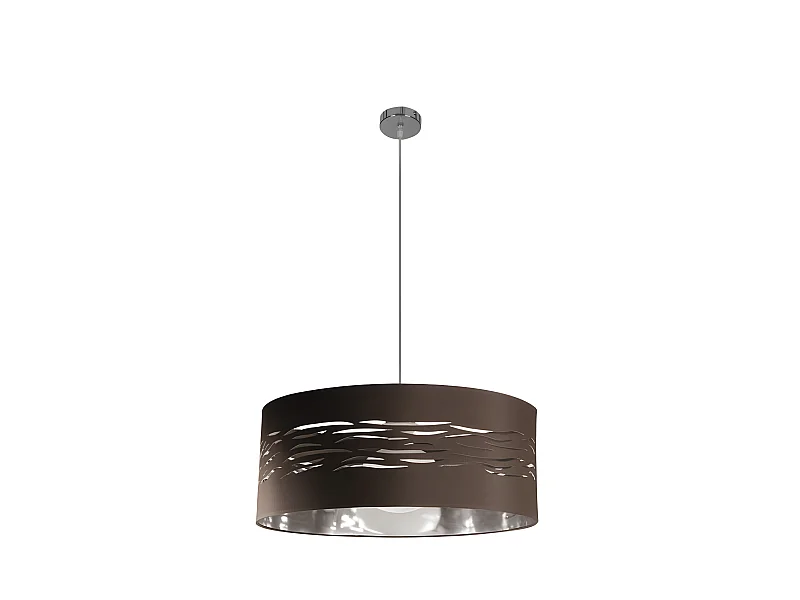 Pendente di 1 modello chiaro NIEBLA marrone 50 cm FABRILAMP