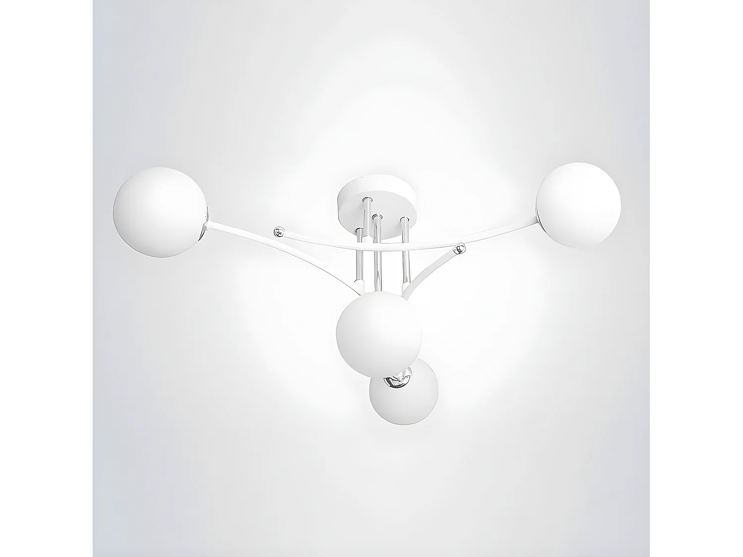 Lampe Havana 4xg9 Blanc/chrome 59x59x25 Cm