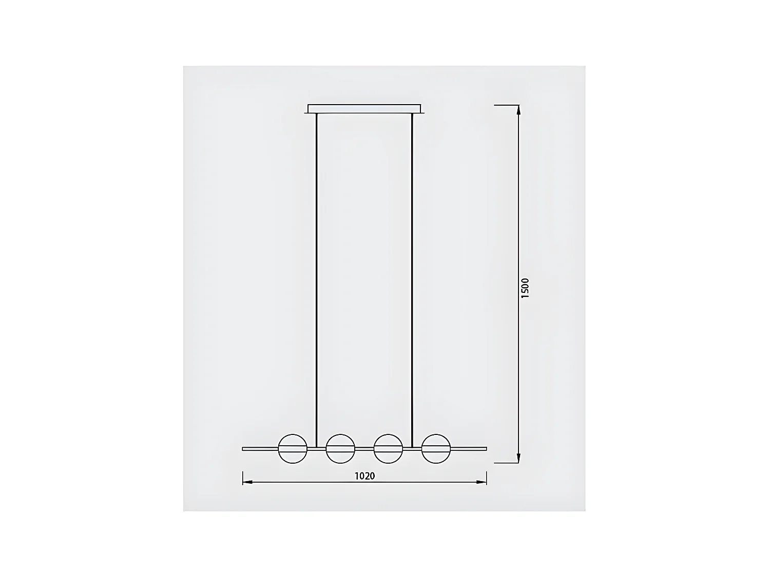 Lampe linéaire pour salle à manger couleur or cuba modèle CUBA LED MANTRA