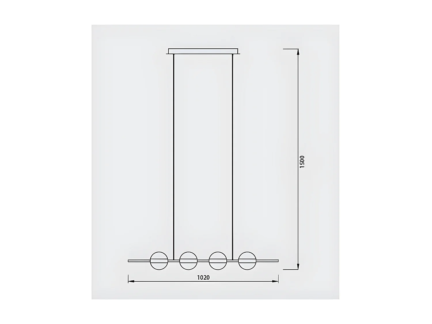 Lampe linéaire pour salle à manger couleur or cuba modèle CUBA LED MANTRA