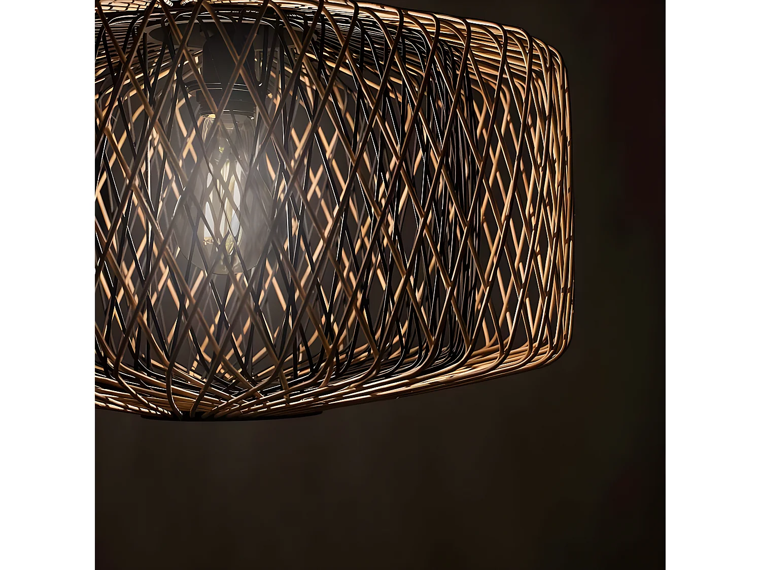 Colgante De Bambú Natural Modelo Bamboo