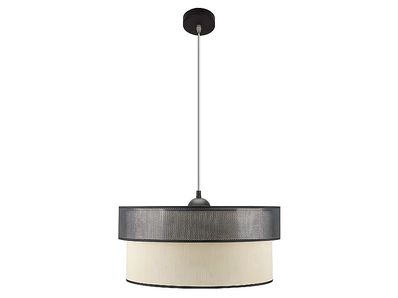 Plafonnier avec écran modèle FELIX FABRILAMP or-noir