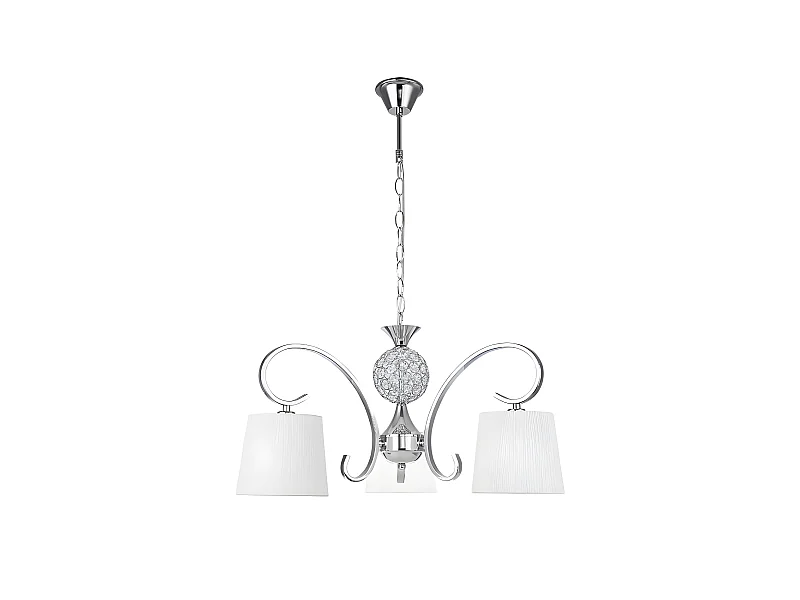 Lampe 3 l avec écran modèle BOGOTA Chrome FABRILAMP