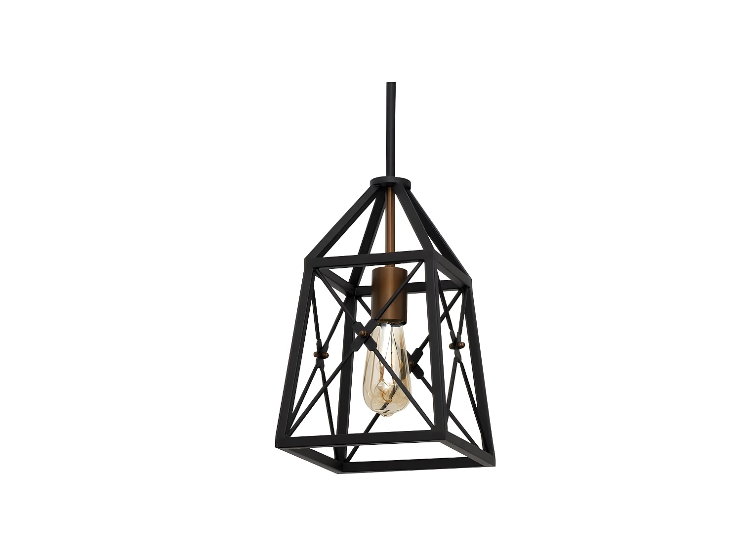 Lampada a sospensione articolata Pavel 1xe27 Nero/Oro FABRILAMP