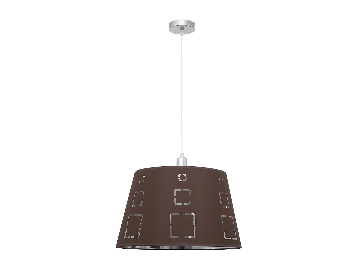 Lampe à suspension modèle Celaya 1xe27 marron Regx40d FABRILAMP