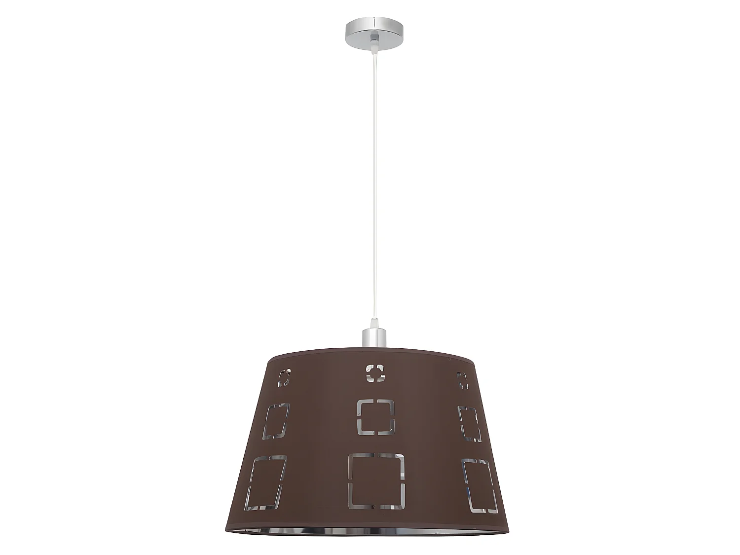 Lampe à suspension modèle Celaya 1xe27 marron Regx40d FABRILAMP